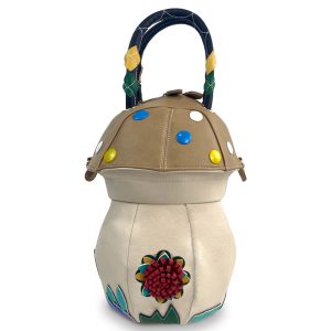Whimsical Mushroom-Shaped Floral Accents Handbag