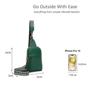 Versatile Adjustable Strap Compact Crossbody Sling Bag - Image 2