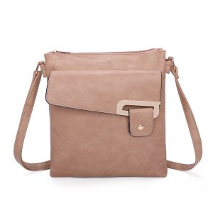 Elegant Adjustable Strap Front Pocket Crossbody Bag