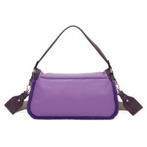 Chic Detailing Elegant Furry Compact Shoulder Bag - Image 6