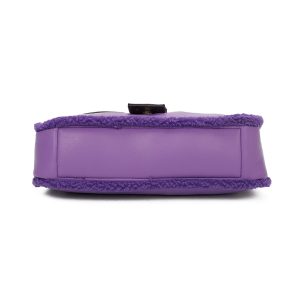 Chic Detailing Elegant Furry Compact Shoulder Bag - Image 4