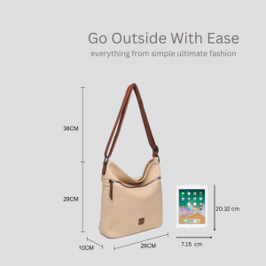 Stylish Practical Soft PU Leather Shoulder Crossbody Bag - Image 3