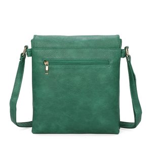 Magnetic Flap Slim Faux Leather Crossbody Bag - Image 4