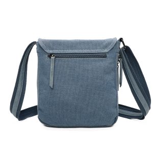Glitter Star Detail Canvas Crossbody Messenger Bag - Image 3