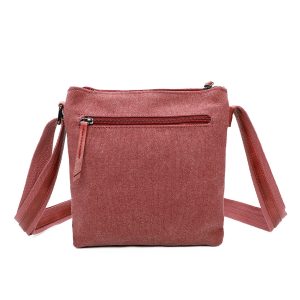 Glitter Star Accent Stylish Canvas Crossbody Bag - Image 3