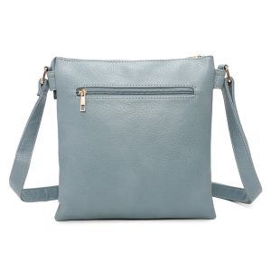 Practical Front Zipper Pocket Sleek Crossbody Bag - Image 4