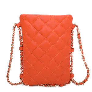 Chain Strap Quilted PU Leather Mini Crossbody Bag - Image 3