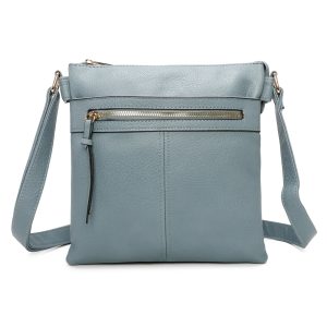 Practical Front Zipper Pocket Sleek Crossbody Bag