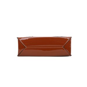 Bamboo-Style Top Handles Vintage-Inspired Tote Bag - Image 6