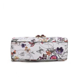 Adjustable Strap Elegant Floral Crossbody Messenger Bag - Image 3
