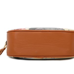 Adjustable Strap Retro Graphic Crossbody Shoulder Bag - Image 6