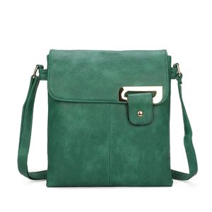 Magnetic Flap Slim Faux Leather Crossbody Bag - Image 1