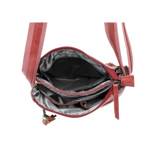 Glitter Star Accent Stylish Canvas Crossbody Bag - Image 4