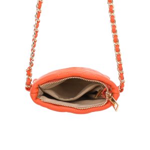 Chain Strap Quilted PU Leather Mini Crossbody Bag - Image 4