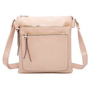 Modern Zip Front Pockets Versatile Crossbody Bag - Image 1