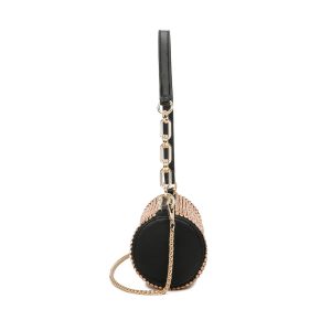 Chain Strap Glamorous Rhinestone Cylinder Shoulder Bag - Image 3