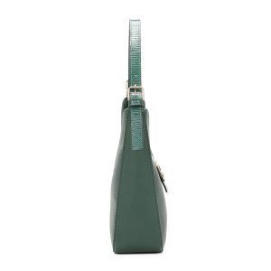 Sleek Gold Buckle Design Elegant Shoulder Handbag - Image 3