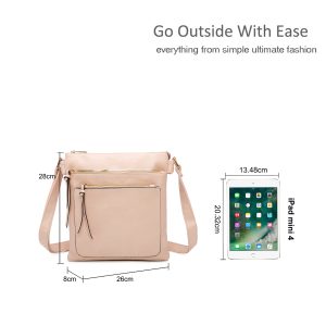 Modern Zip Front Pockets Versatile Crossbody Bag - Image 2