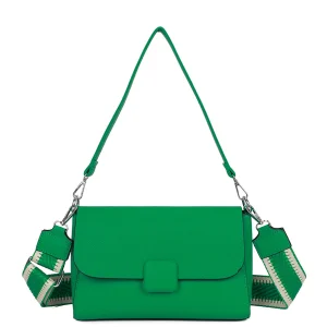 Wide Strap Compact Stylish Crossbody Shoulder Handbag