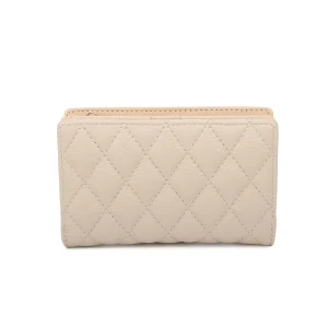 Elegant Stylish Snap Closure Quilted Wallet Purse