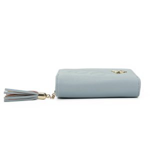 Tassel Charm Bee Embellishment Compact Purse Wallet - Image 4