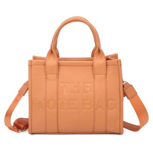 Trendy Faux Leather Embossed Design Tote Handbag