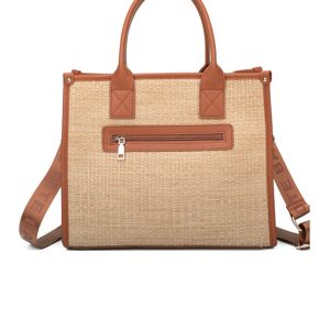 Stylish Versatile Faux Leather Handwoven Tote Bag - Image 4