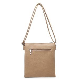 Slim PU Leather Tassel Charm Crossbody Shoulder Bag - Image 3