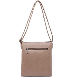 Slim PU Leather Tassel Detail Crossbody Shoulder Bag - Image 3
