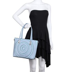 Stylish Geometric Pattern Crossbody Tote Shoulder Bag - Image 6