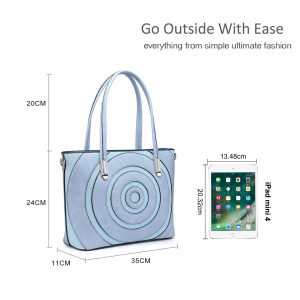 Stylish Geometric Pattern Crossbody Tote Shoulder Bag - Image 2