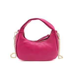 Chic Genuine Italian Leather Crossbody Bag with Elegant Chain Strap - Image 18