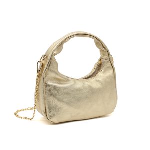 Chic Genuine Italian Leather Crossbody Bag with Elegant Chain Strap - Image 17