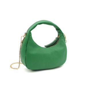 Chic Genuine Italian Leather Crossbody Bag with Elegant Chain Strap - Image 15