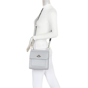 Elegant Crossbody Shoulder Handbag with Bee Embroidery - Image 7