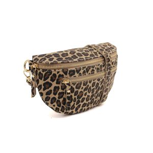 Genuine Italian Suede Sling Crossbody Bag with Dual Zipper Compartments - Image 7