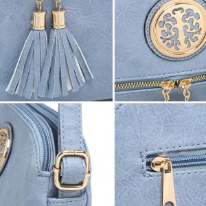 Elegant Tassel Charm Decorative Crossbody Shoulder Bag - Image 7