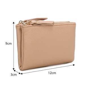 Coin Pocket Snap Closure Card Slots Bifold Wallet Purse - Image 2