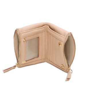 Coin Pocket Snap Closure Card Slots Bifold Wallet Purse - Image 5