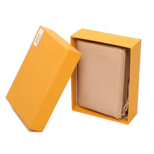Coin Pocket Snap Closure Card Slots Bifold Wallet Purse - Image 6