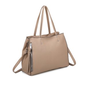 Sturdy Handles Smooth Zipper Spacious Tote Shoulder Bag - Image 2