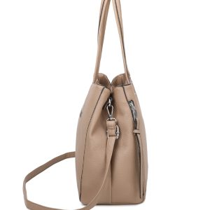 Sturdy Handles Smooth Zipper Spacious Tote Shoulder Bag - Image 4