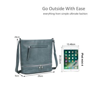 Large Capacity Vegan Leather Crossbody Shoulder Handbag - Image 3