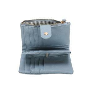 Slim Lightweight Card Holder Snap Style Purse Wallet - Image 6