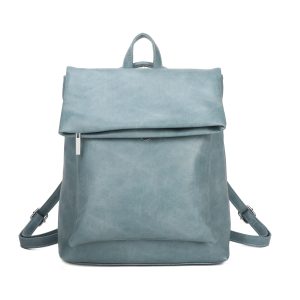 Modern Soft Vegan Leather Travel Backpack Front