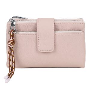Lightweight Bifold Wallet Snap Closure Purse