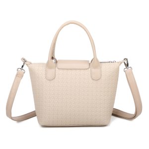 Mini Structured Woven Texture Crossbody Shoulder Bag - Image 5