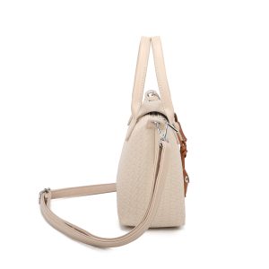 Mini Structured Woven Texture Crossbody Shoulder Bag - Image 4