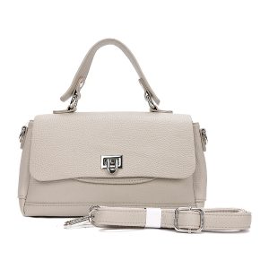 Top Handle Shoulder Bag with Flap Closure and Long Strap - Image 8