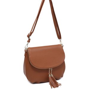 Tassel Flap Shoulder Bag with Adjustable Strap and Inner Pocket - Image 4
